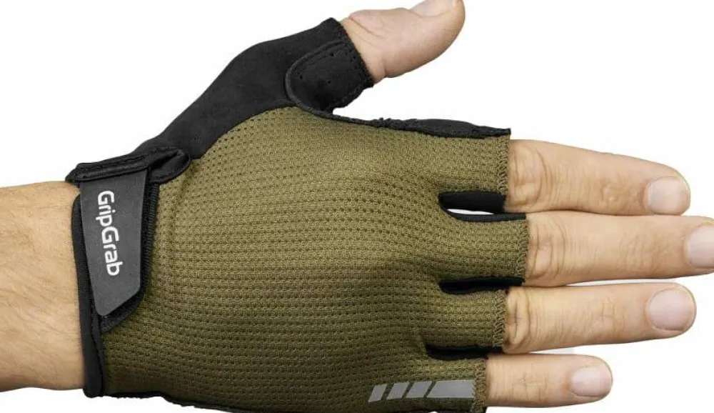 Gripgrab Explr Padded Short Finger Summer Gloves Olive Green Best