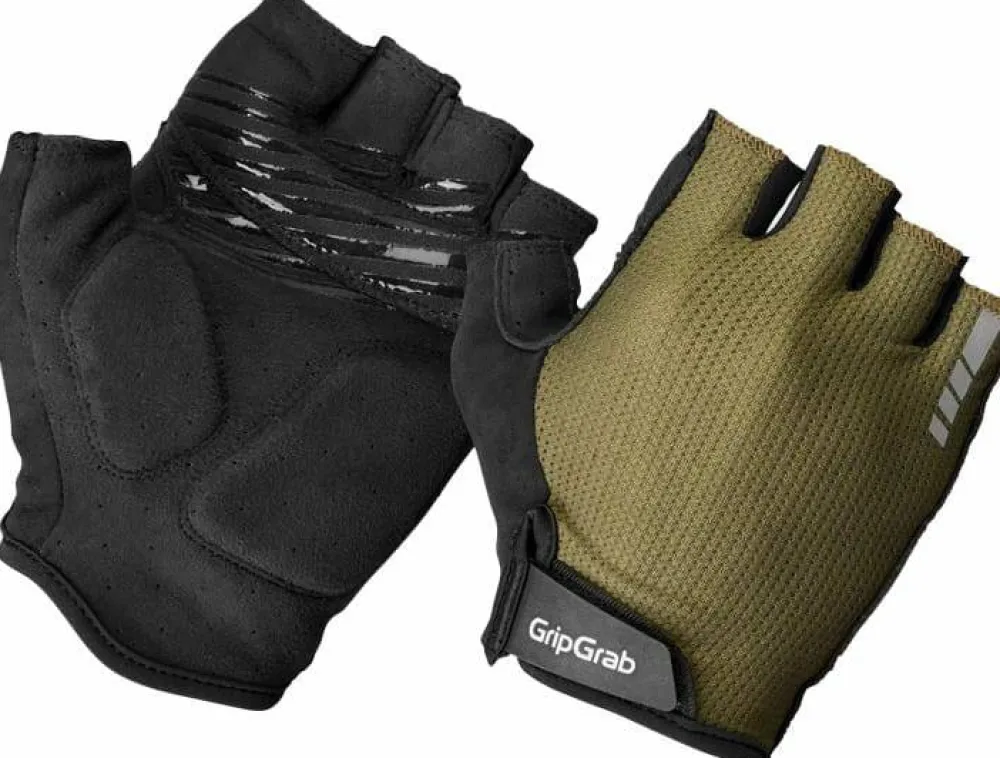 Gripgrab Explr Padded Short Finger Summer Gloves Olive Green Best