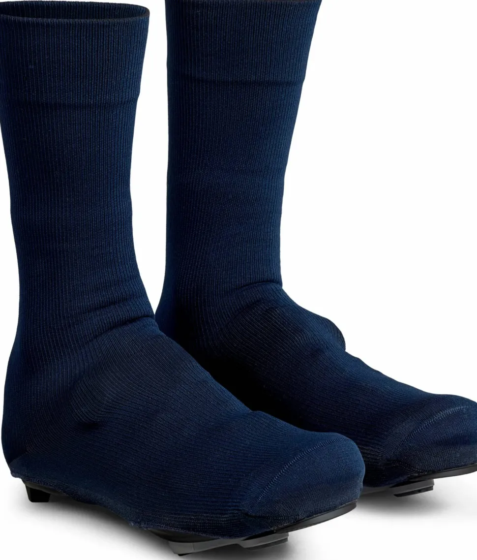 Gripgrab Flandrien Waterproof Knitted Road Shoe Covers Navy Blue