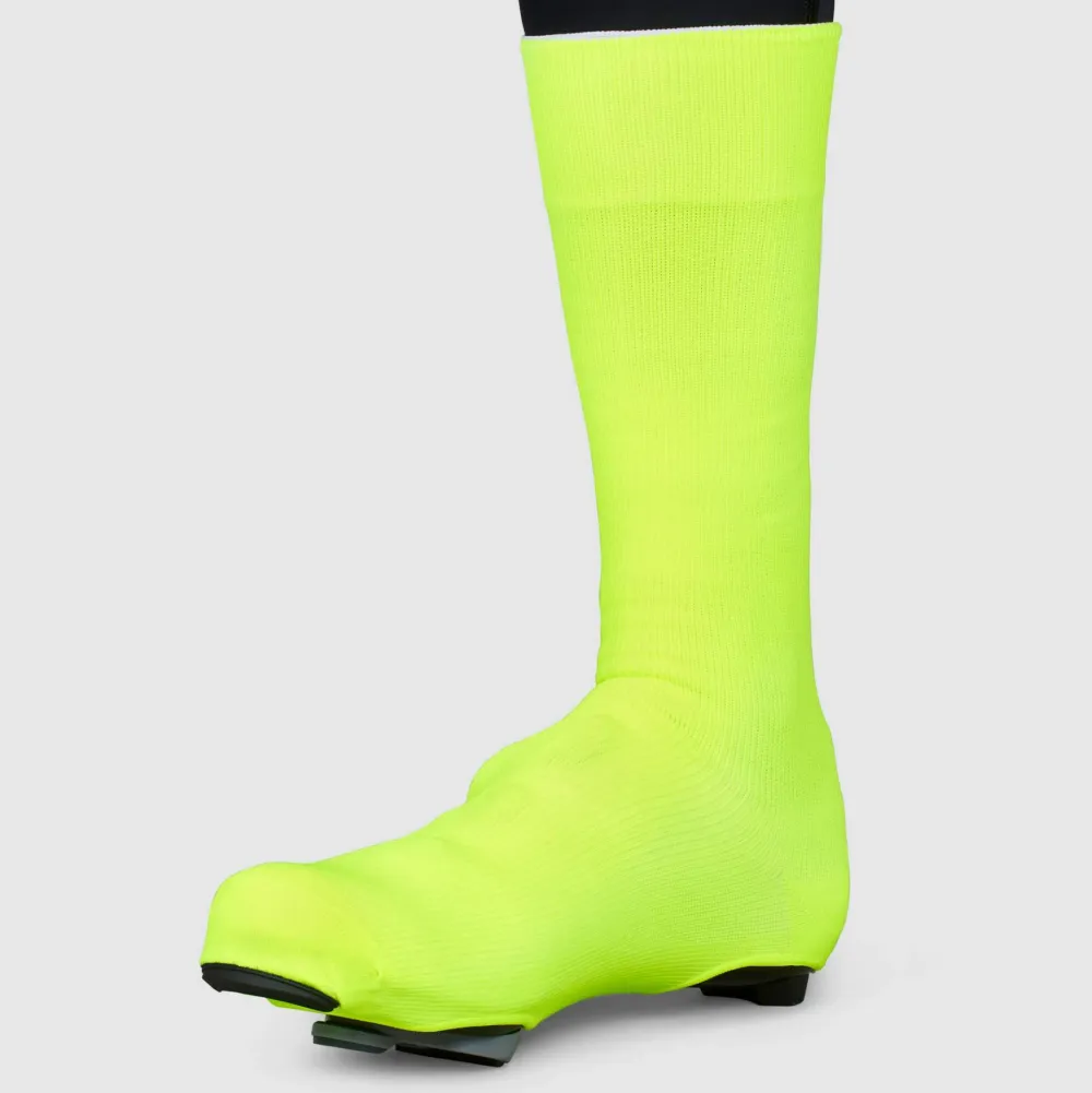 Gripgrab Flandrien Waterproof Knitted Road Shoe Covers Yellow Hi-Vis Sale