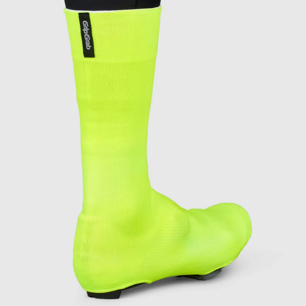 Gripgrab Flandrien Waterproof Knitted Road Shoe Covers Yellow Hi-Vis Sale