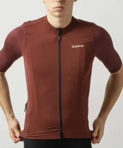 Gripgrab Men's Ride Short Sleeve Jersey Dark Red
