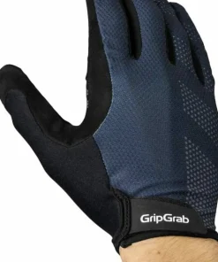 Gripgrab Ride Lite Padded Full Finger Summer Gloves Navy Blue
