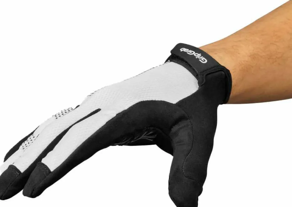 Gripgrab Ride Lite Padded Full Finger Summer Gloves White Hot