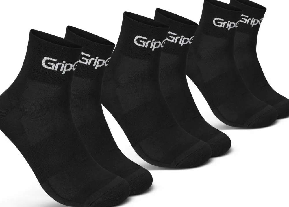 Gripgrab RIDE Low Cut Socks 3-Pack Black Best