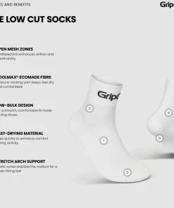 Gripgrab RIDE Low Cut Socks 3-Pack White Discount
