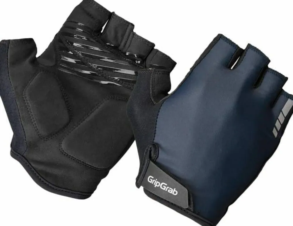 Gripgrab Ride Padded Short Finger Summer Gloves Navy Blue Hot