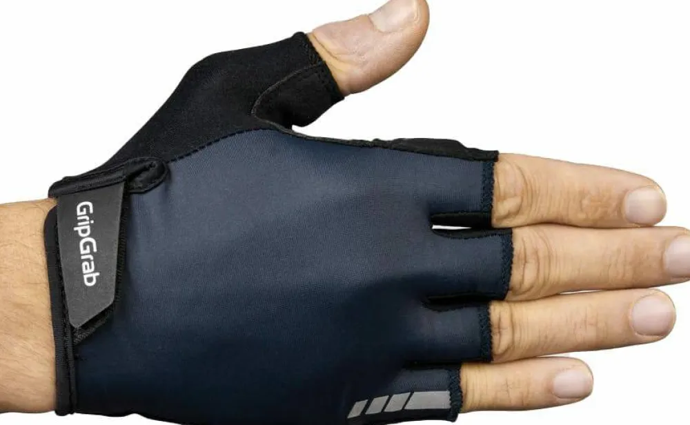 Gripgrab Ride Padded Short Finger Summer Gloves Navy Blue Hot