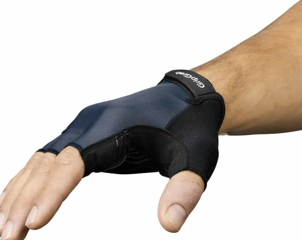 Gripgrab Ride Padded Short Finger Summer Gloves Navy Blue Hot