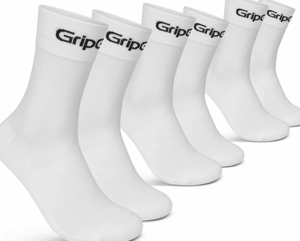 Gripgrab RIDE Regular Cut Socks 3-Pack White Best