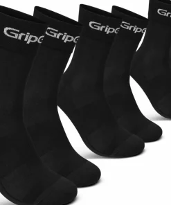 Gripgrab RIDE Regular Cut Socks 3-Pack Black New