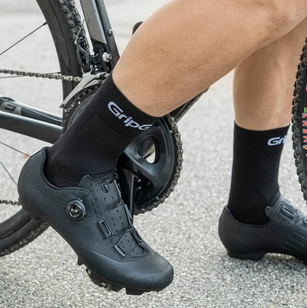 Gripgrab RIDE Regular Cut Socks 3-Pack Black New
