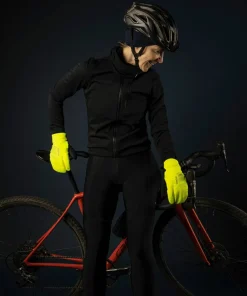 Gripgrab Ride Windproof Deep Winter Lobster Gloves Yellow Hi-Vis New