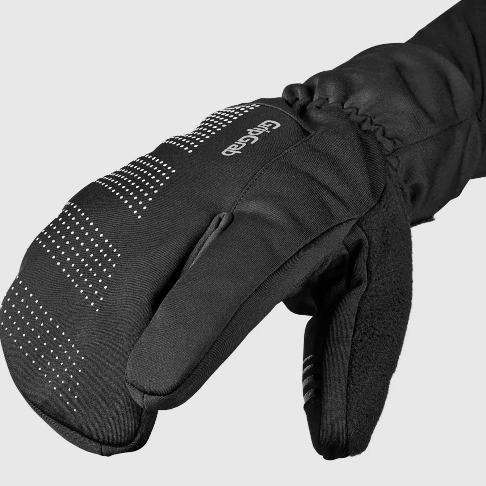 Gripgrab Ride Windproof Deep Winter Lobster Gloves Black
