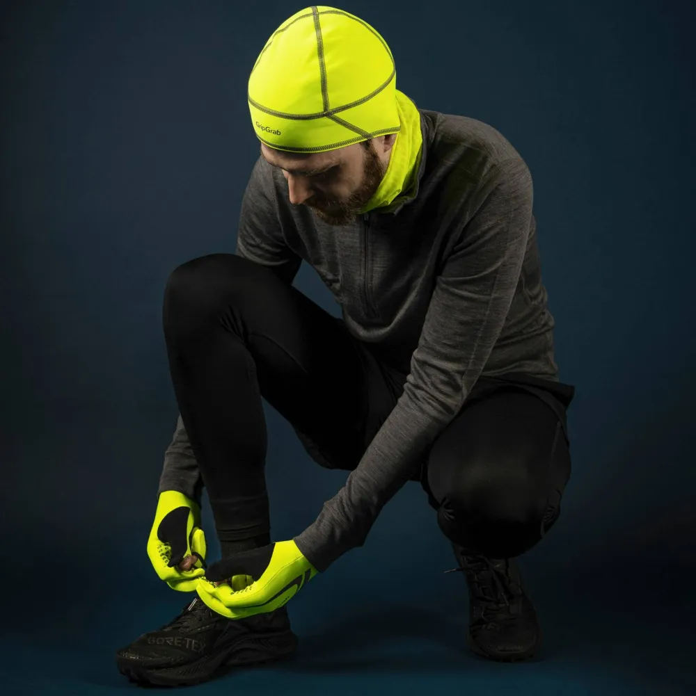 Gripgrab Running Expert Hi-Vis Touchscreen Winter Gloves Yellow Hi-Vis Fluo Yellow Online