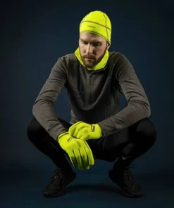 Gripgrab Running Expert Hi-Vis Touchscreen Winter Gloves Yellow Hi-Vis Fluo Yellow Online