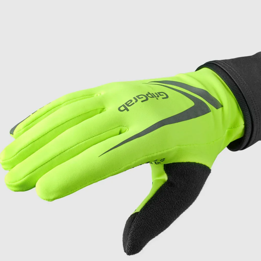 Gripgrab Running Expert Hi-Vis Touchscreen Winter Gloves Yellow Hi-Vis Fluo Yellow Online