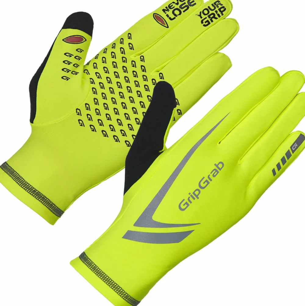 Gripgrab Running Expert Hi-Vis Touchscreen Winter Gloves Yellow Hi-Vis Fluo Yellow Online