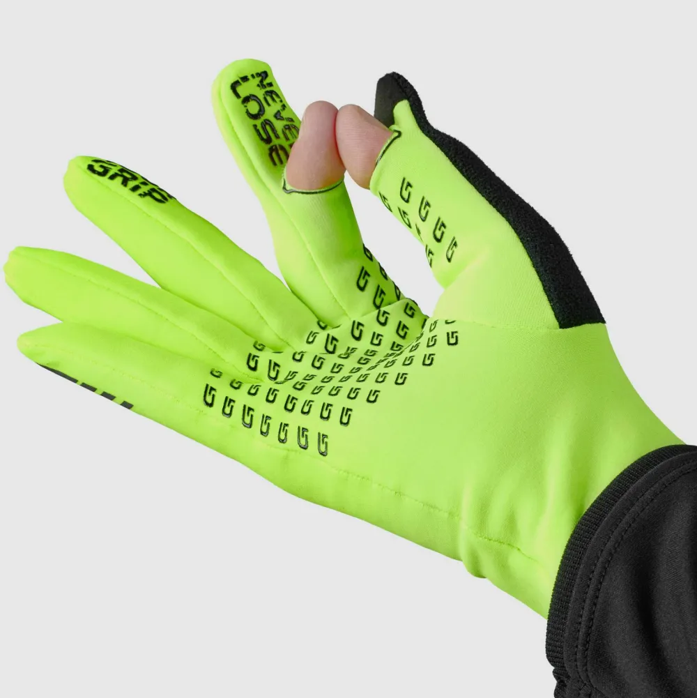 Gripgrab Running Expert Hi-Vis Touchscreen Winter Gloves Yellow Hi-Vis Fluo Yellow Online