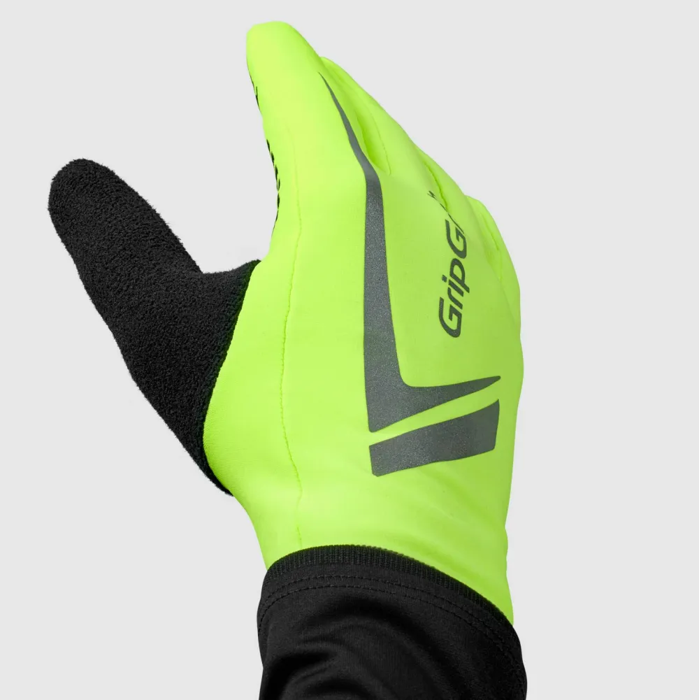 Gripgrab Running Expert Hi-Vis Touchscreen Winter Gloves Yellow Hi-Vis Fluo Yellow Online