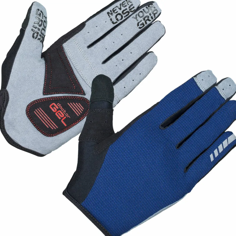 Gripgrab Shark Padded Full Finger Glove Navy New