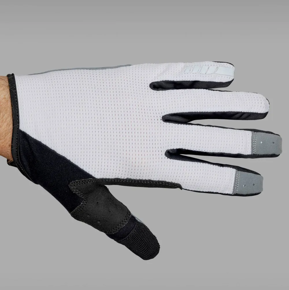 Gripgrab Shark Padded Full Finger Glove White