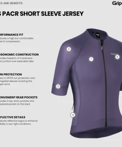 Gripgrab Women's PACR Short Sleeve Jersey Purple Discount