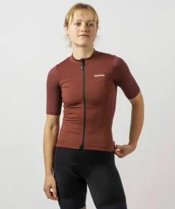 Gripgrab Women's Ride Short Sleeve Jersey Dark Red