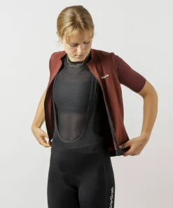 Gripgrab Women's Ride Short Sleeve Jersey Dark Red