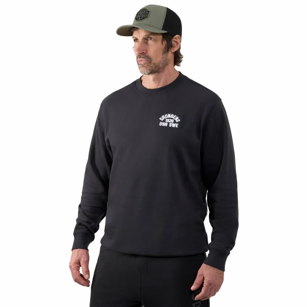 Grundéns Men's 1926 Crew Sweatshirt Black Outlet