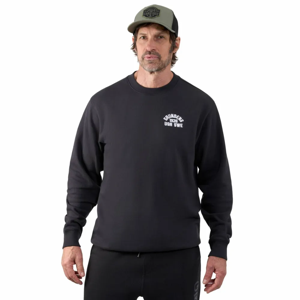 Grundéns Men's 1926 Crew Sweatshirt Black Outlet