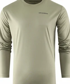 Grundéns Men's Deadstick Ls Tech Tee Forest Hot