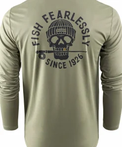 Grundéns Men's Deadstick Ls Tech Tee Forest Hot