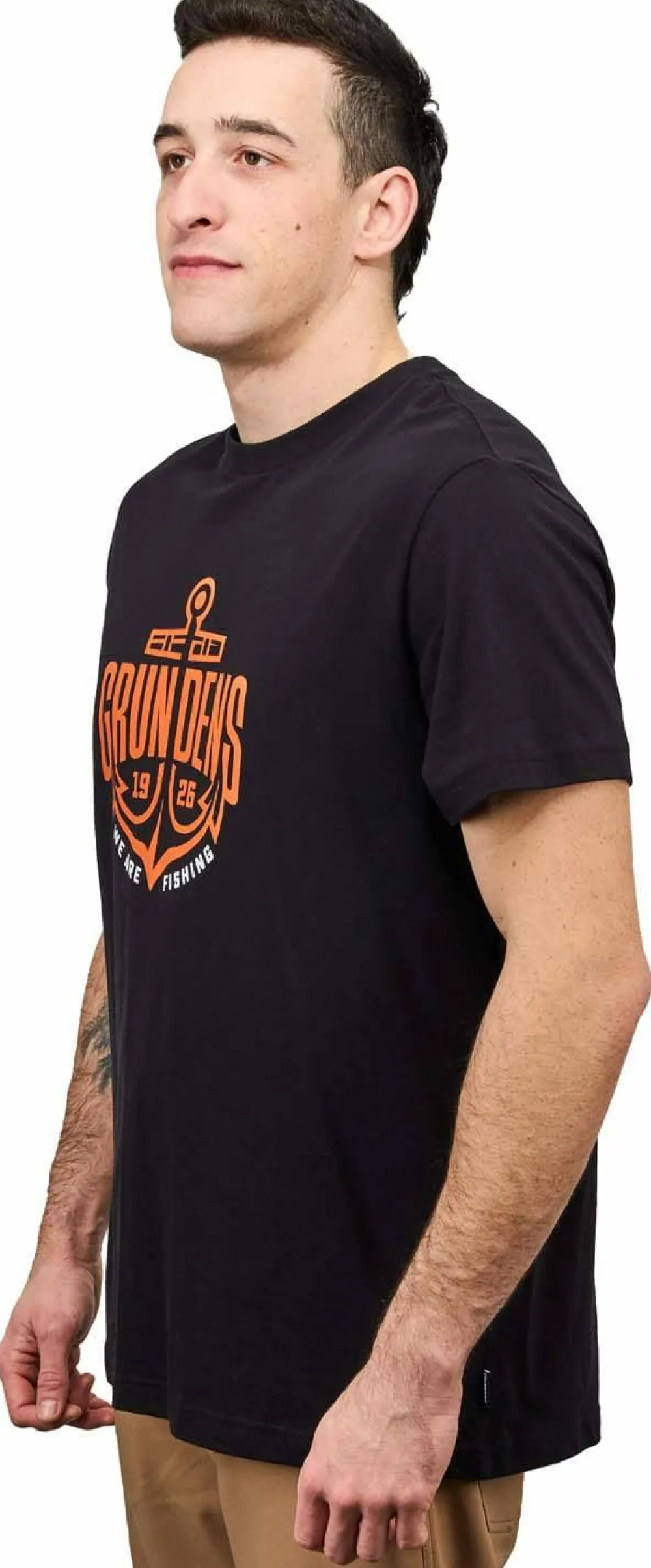 Best Men's Logo Anchor Short Sleeve T-Shirt Fiske