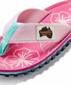 Gumbies Unisex Islander Blush Hibiscus