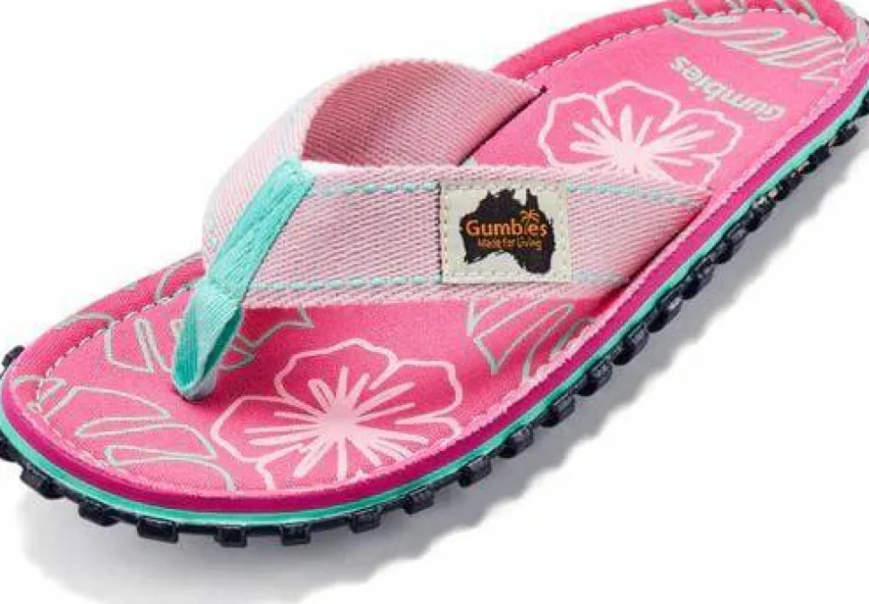 Gumbies Unisex Islander Blush Hibiscus