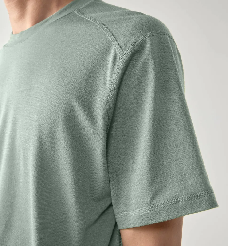 Haglöfs Men's Kaise Wool Tee Dew Green