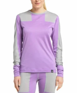 Haglöfs Natural Blend Tech Crew Neck Women Concrete/Purple Ice Sale