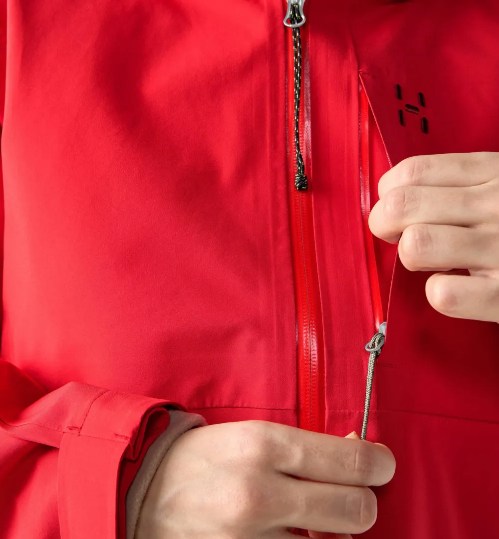 Haglöfs Women's Front Proof II Jacket Bright Red New
