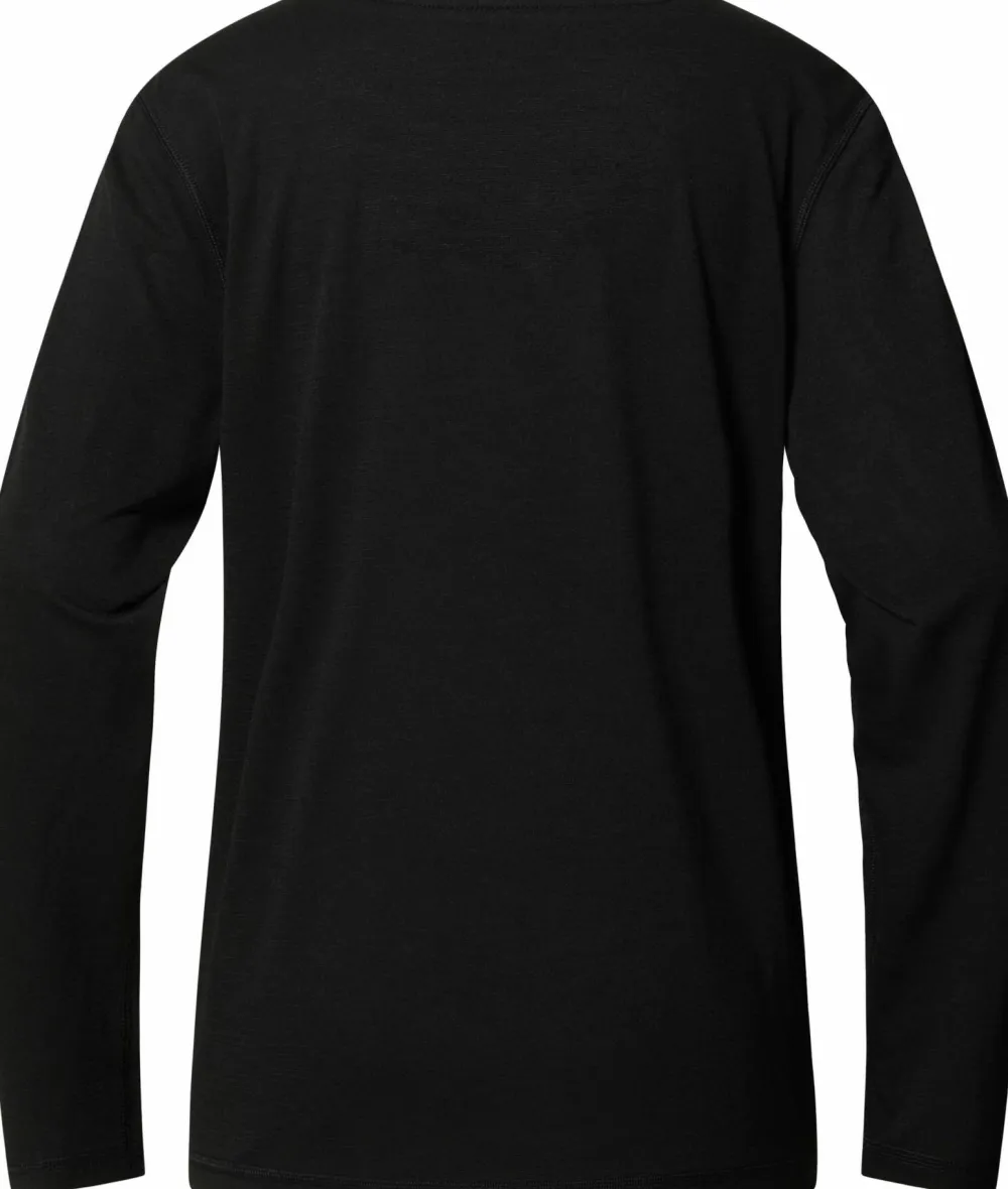 Haglöfs Women's Kaise Wool Long Sleeve Tee True Black Hot