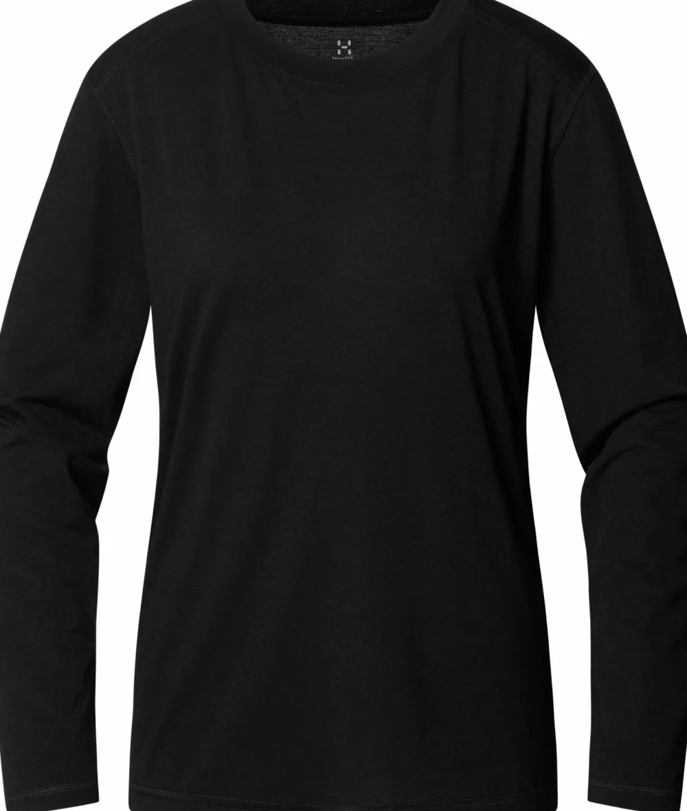Haglöfs Women's Kaise Wool Long Sleeve Tee True Black Hot