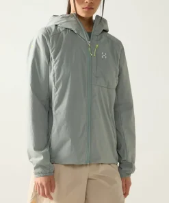 Haglöfs Women's L.I.M Mimic Barrier Hood Dew Green Hot