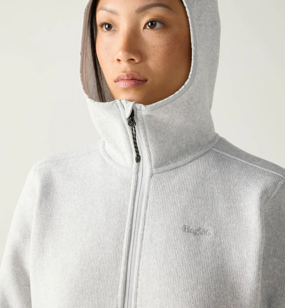 Haglöfs Women's Swook II Mid Hood Stone Grey/soft White