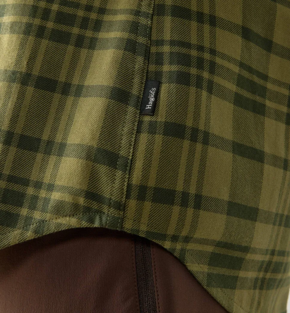Haglöfs Women’s Virke Flannel Shirt Seaweed Green/olive Green