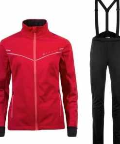 Halti Women's Vire Xct Softshell Set Ski Patrol Red