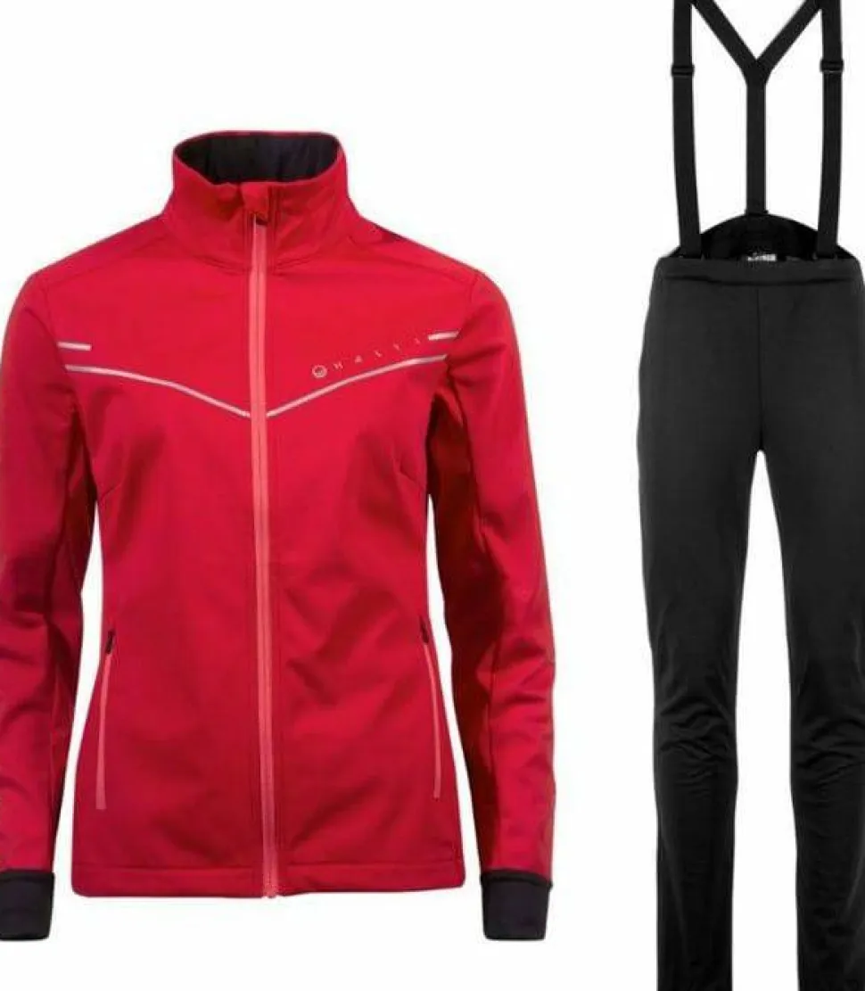 Halti Women's Vire Xct Softshell Set Ski Patrol Red