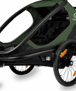 Hamax Outback (+ Bicycle Arm & Stroller Wheel) Green/black Outlet