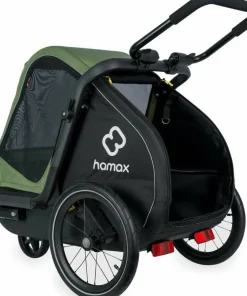 Hamax Pluto M Dog Trailer Green/black Clearance