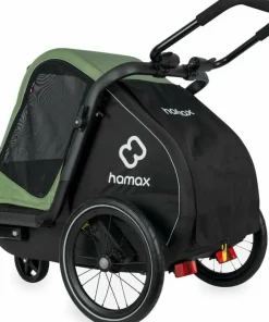 Hamax Pluto M Dog Trailer Green/black Clearance