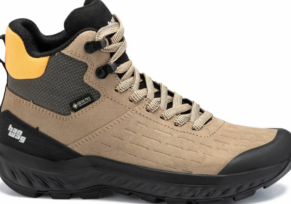 Hanwag Women's Kaduro Mid Lady Gore-Tex Lightbrown-orange